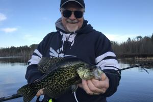 Nice Black Crappie Caught Just Off The Edge of a Bog