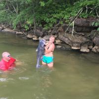Noodling for Catfish