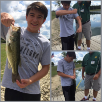 Grant with a Largemouth Bass
