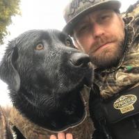 Kelly with retriever