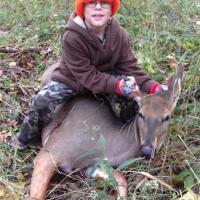 Evan's first deer