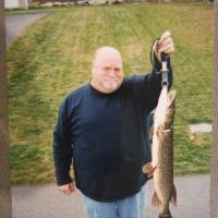 Brian with a 10Lb Pike released